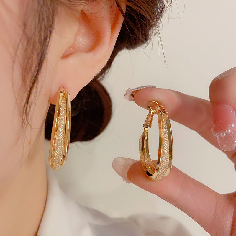 Histone Lymphatic fashion Oval Earrings(Limited Time Discount 🔥 Last Day)