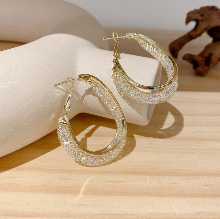 Histone Lymphatic fashion Oval Earrings(Limited Time Discount 🔥 Last Day)