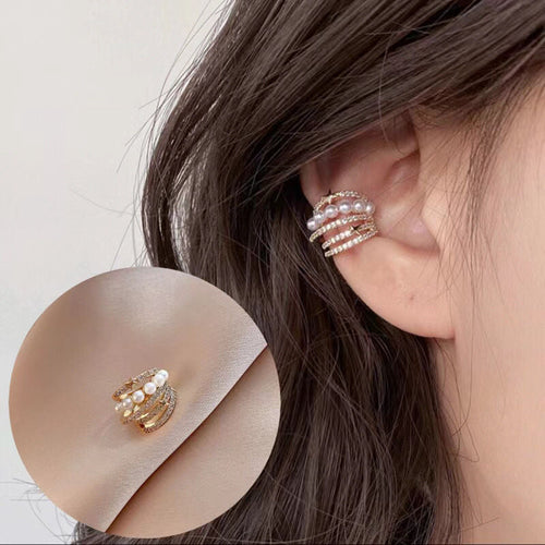 (Limited time discount đĽ last day)Histone Lymphvity Auriculotherapy White Onyx EarCuff