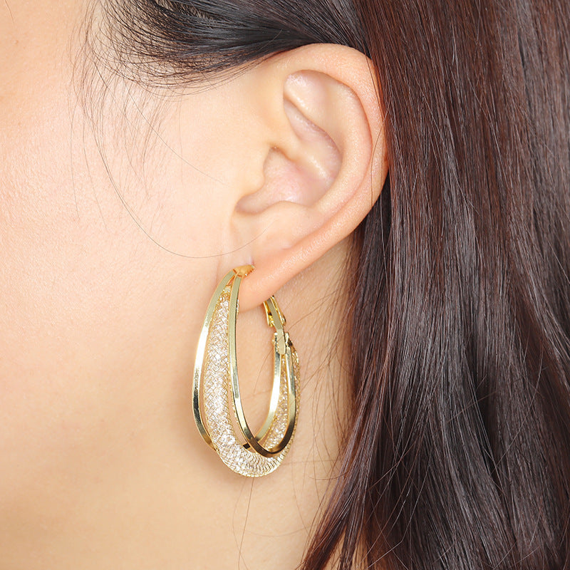 Histone Lymphatic fashion Oval Earrings(Limited Time Discount 🔥 Last Day)