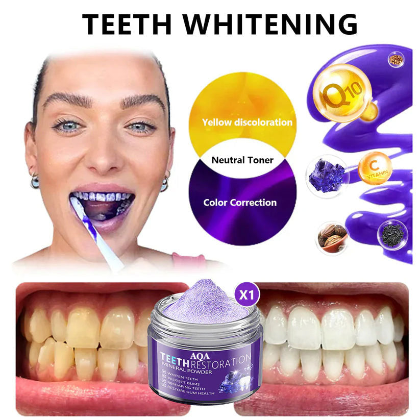 AQA™ TeethRestoration Mineral Powder🦷(CDA recommended) (🎁Flash Sale - Don’t Miss Out)