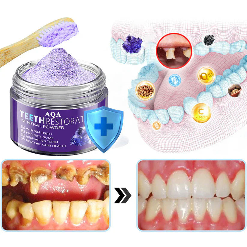 AQA™ TeethRestoration Mineral Powder🦷(CDA recommended) (🎁Flash Sale - Don’t Miss Out)