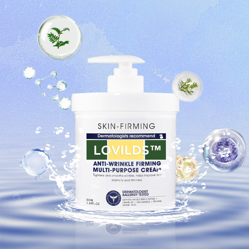 LOVILDS® 𝐀𝐝𝐯𝐚𝐧𝐜𝐞𝐝 𝐅𝐢𝐫𝐦𝐢𝐧𝐠 & 𝐖𝐫𝐢𝐧𝐤𝐥𝐞-𝐑𝐞𝐝𝐮𝐜𝐢𝐧𝐠 𝐂𝐫𝐞𝐚𝐦: Restore Skin Elasticity⭐