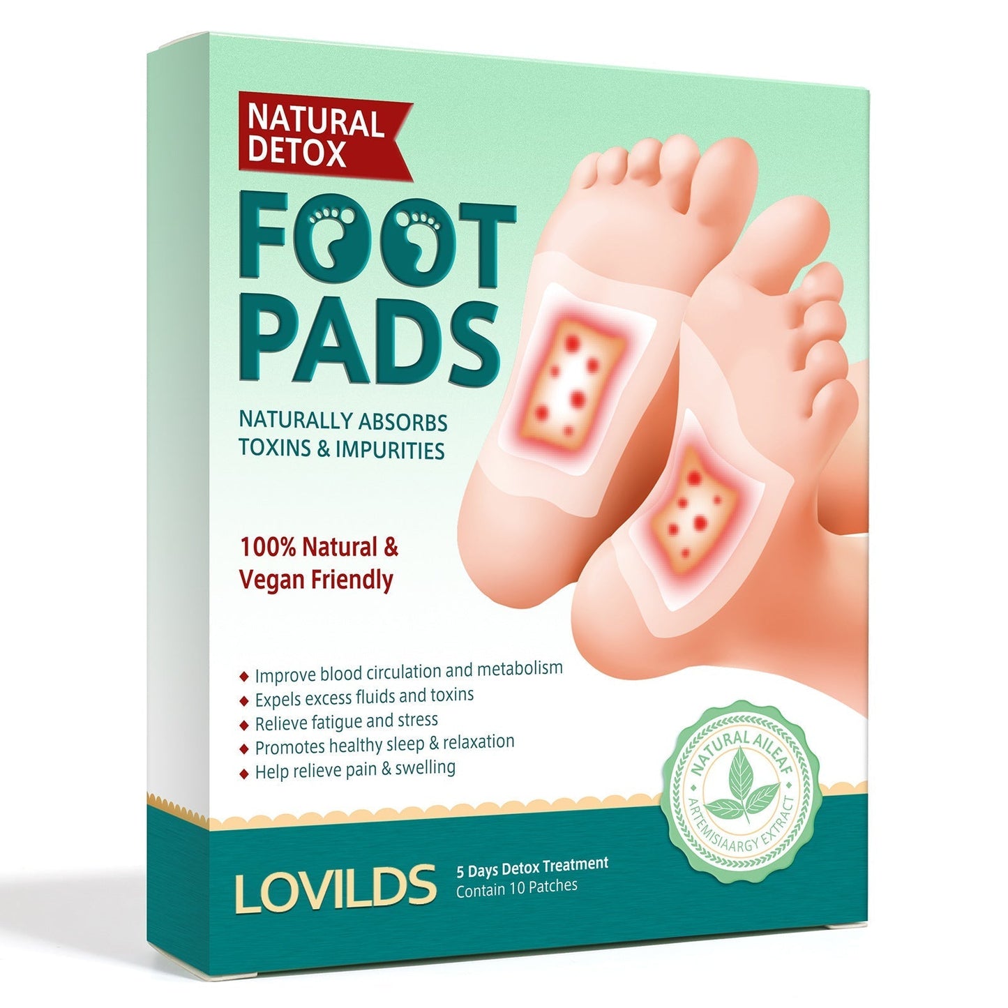 LOVILDS Natural Detox Slimming Foot Pads(Limited time discount 🔥 last day)