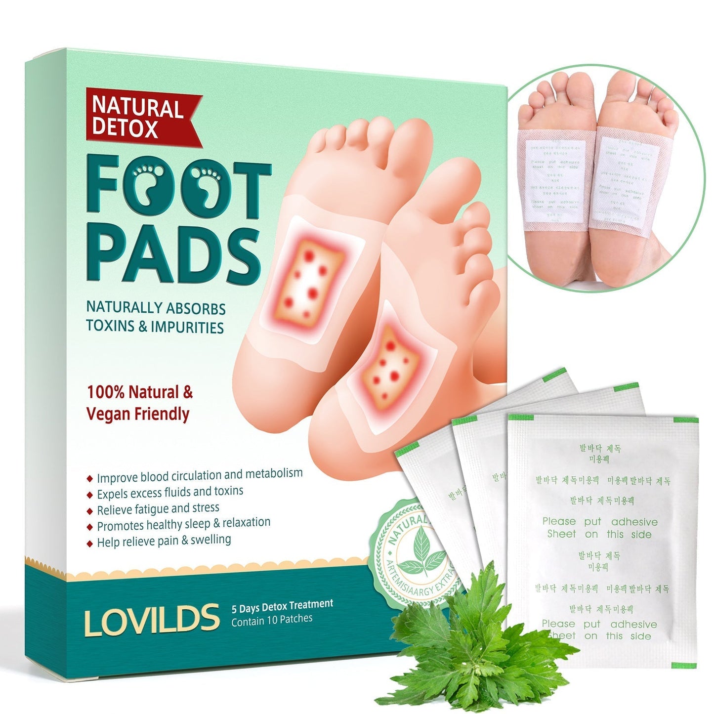 LOVILDS Natural Detox Slimming Foot Pads(Limited time discount 🔥 last day)
