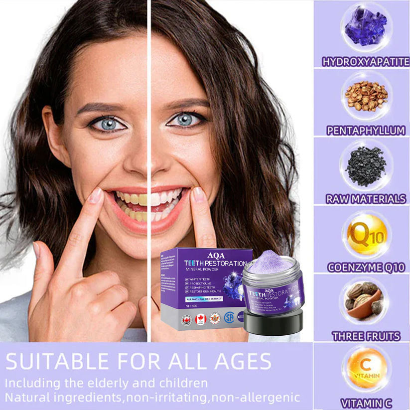 AQA™ TeethRestoration Mineral Powder🦷(CDA recommended) (🎁Flash Sale - Don’t Miss Out)
