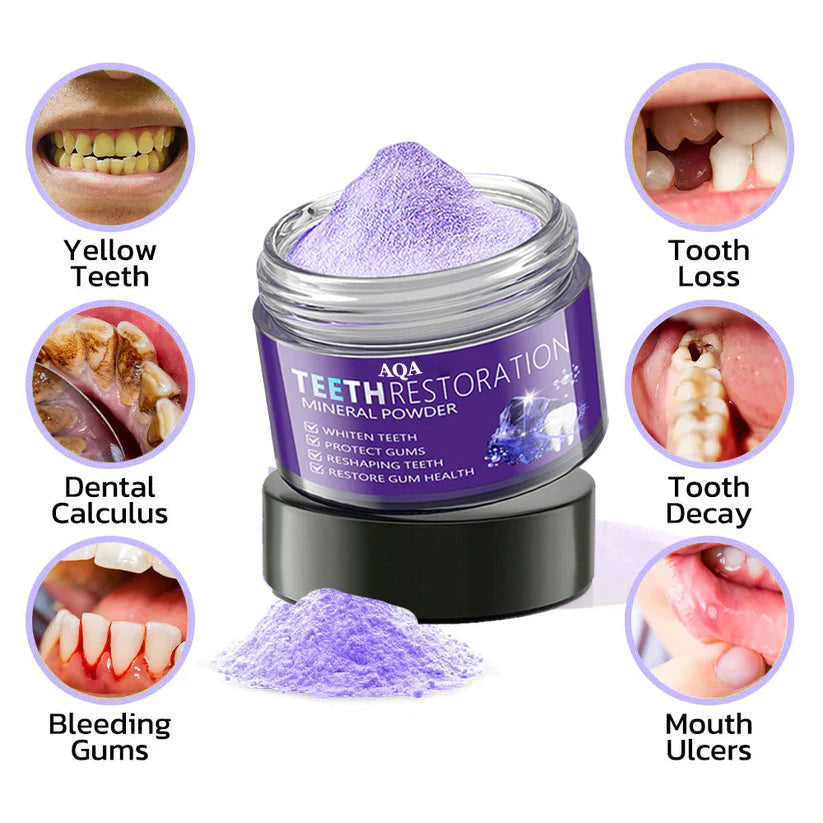 AQA™ TeethRestoration Mineral Powder🦷(CDA recommended) (🎁Flash Sale - Don’t Miss Out)